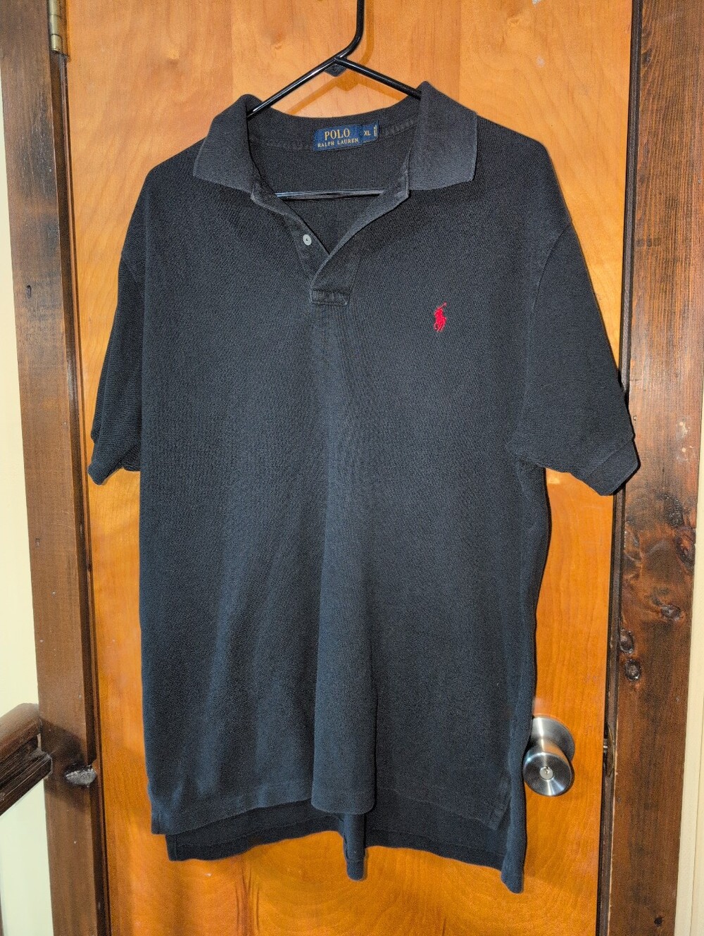 Polo Ralph Lauren Mens Xl Black Polo Short Sleeve Shirt